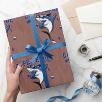 Cape Verde Flag Map Shark Cape Verdean Roots Wrapping Paper Roll