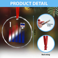 Cape Verde Flag Retro Sports Cabo Verdean Roots Crystal Glass Ornament