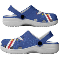 Cape Verde Football Clogs Shoes Go Blue Sharks - Wonder Print Shop