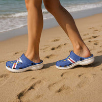 Cape Verde Football Clogs Shoes Go Blue Sharks - Wonder Print Shop