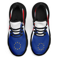 Cape Verde Football Clunky Sneakers Flag-Inspired Curve Style