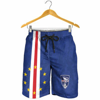 Cape Verde Football Shorts for Men Go Champion Sporty Style - Wonder Print Shop