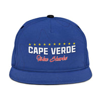 Cape Verde Football Snapback Cap Go Champions Blue Sharks - Wonder Print Shop