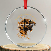 Cardinal Pope Leo XIV Crystal Glass Ornament Nos Multi In Illo Uno Unum 267th Pope From Chicago Tiger TS11