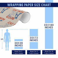 Cat Mom Club Wrapping Paper Roll Life is Better with Cats Mothers Day