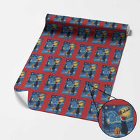 Cat Starry Night Xmas Wrapping Paper Roll Van Gogh Cat Lover Xmas - Wonder Print Shop