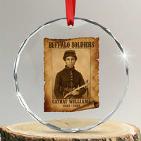 Cathay Williams Crystal Glass Ornament Buffalo Soldier First African American Female Soldier TS10