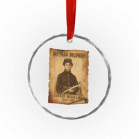 Cathay Williams Crystal Glass Ornament Buffalo Soldier First African American Female Soldier TS10