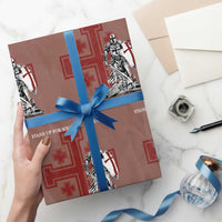 Catholic Knight Templar Crusader Cross Wrapping Paper Roll Kingdom Of Jerusalem
