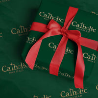 Catholic Since 33 AD Wrapping Paper Roll Christianity Crucifix Jesus Eucharist