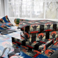 Catzilla Christmas Wrapping Paper Roll Japanese Cat Lover Kitty - Wonder Print Shop