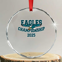 Celebrated Eagles Crystal Glass Ornament Championship 2025 TS02