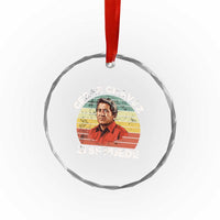 Cesar Chavez Crystal Glass Ornament Si Se Puede Mexican Hispanic Heritage Month Vintage TS02