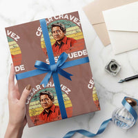 Cesar Chavez Wrapping Paper Roll Si Se Puede Mexican Hispanic Heritage Month Vintage - Wonder Print Shop