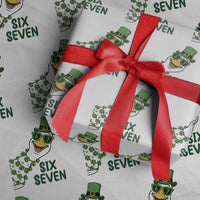 Chaotic Goose Six Seven Meme Wrapping Paper Roll Funny St Patricks Day Gift