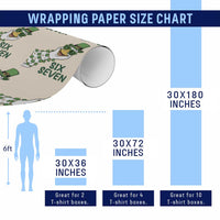 Chaotic Goose Six Seven Meme Wrapping Paper Roll Funny St Patricks Day Gift