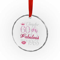 Chapter 60 Fabulous Crystal Glass Ornament Sparkle Since 1965 60Th Birthday Gift For Women TS02
