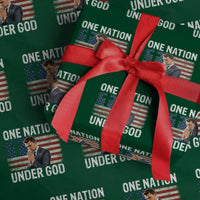 Charlie Kirk Christian Wrapping Paper Roll One Nation Under God Patriotic Faith - Wonder Print Shop