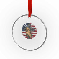 Charlie Kirk Memorial Crystal Glass Ornament They Can Silence One But They Cant Silence Us All TS11