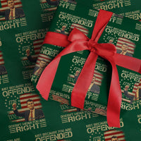 Charlie Kirk Memorial Wrapping Paper Roll Freedom Commemorative USA Flag Tribute - Wonder Print Shop