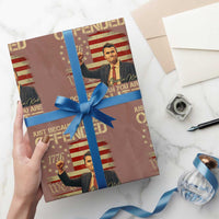 Charlie Kirk Memorial Wrapping Paper Roll Freedom Commemorative USA Flag Tribute - Wonder Print Shop