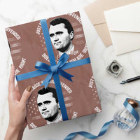 Charlie Kirk Wrapping Paper Roll Free Speech Retro USA Flag - Wonder Print Shop
