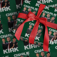Charlie Kirk Wrapping Paper Roll Freedom Speech A True Patriot Tribute Bootleg - Wonder Print Shop