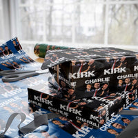 Charlie Kirk Wrapping Paper Roll Freedom Speech A True Patriot Tribute Bootleg - Wonder Print Shop