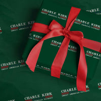 Charlie Kirk Wrapping Paper Roll Great American Patriot USA Freedom Conservative - Wonder Print Shop
