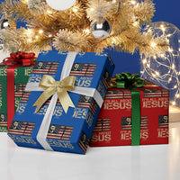 Charlie Kirk Wrapping Paper Roll Its All About Jesus  USA Flag Patriotic Christian - Wonder Print Shop