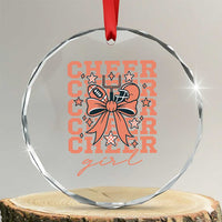 Cheer Girl Football Team Spirit Crystal Glass Ornament Gift For Cheerleader TS12