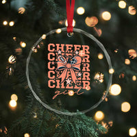 Cheer Girl Football Team Spirit Crystal Glass Ornament Gift For Cheerleader TS12