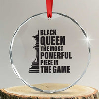 Chess Lover Crystal Glass Ornament Black Queen The Most Powerful Piece In The Game Checkmate