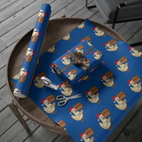 Chicken Game Christmas Wrapping Paper Roll Funny Do Not Look At The Chicken - Wonder Print Shop