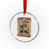 Chief Joseph Crystal Glass Ornament Wallowa Nez Perce Native American Leader History TS10