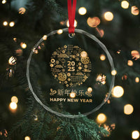 Chinese Lunar New Year 2025 Year Of The Snake Crystal Glass Ornament TS11