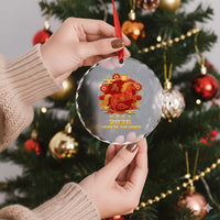 Chinese New Year 2026 Crystal Glass Ornament Year of The Horse - Wonder Print Shop