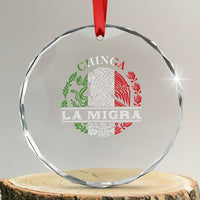Chinga La Migra Crystal Glass Ornament Immigration Rights Anti Fascism Protest TS14
