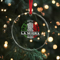 Chinga La Migra Crystal Glass Ornament Immigration Rights Anti Fascism Protest TS14