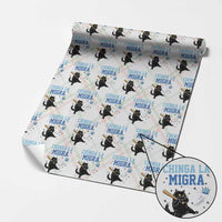Chinga La Migra Wrapping Paper Roll Funny Protest Cat Minneapolis Support Gift