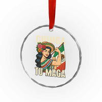 Chinga Tu Maga Protest Crystal Glass Ornament Funny Mexican Women - Wonder Print Shop