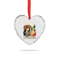 Chinga Tu Maga Protest Heart Crystal Glass Ornament Funny Mexican Women - Wonder Print Shop