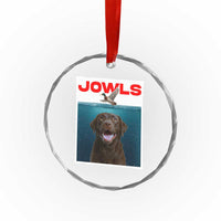 Chocolate Labrador Retriever Crystal Glass Ornament Funny Jowls Horror Dog Poster TS12
