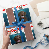 Chocolate Labrador Retriever Wrapping Paper Roll Funny Jowls Horror Dog Poster - Wonder Print Shop