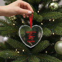 Choctaw Nation Chahta Yakni Native American Heart Crystal Glass Ornament