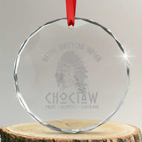 Choctaw Native American Indian Pride Indigenous Tribe Crystal Glass Ornament