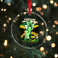 Choose Jamaica JLP Supporter Crystal Glass Ornament Patriotic Leaders Jamaica Jamaica Labor Party Politics TS02