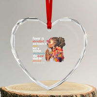 Christian African American Heart Crystal Glass Ornament Favor Is Deceitful And Beauty Is Vain - Wonder Print Shop