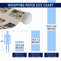 Christian Christmas Wrapping Paper Roll A Savior Is Born Jesus Nativity Scene - Wonder Print Shop