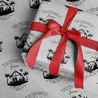 Christian Christmas Wrapping Paper Roll And She Shall Bring Forth A Son And Thou Shalt Call His Name Jesus - Wonder Print Shop